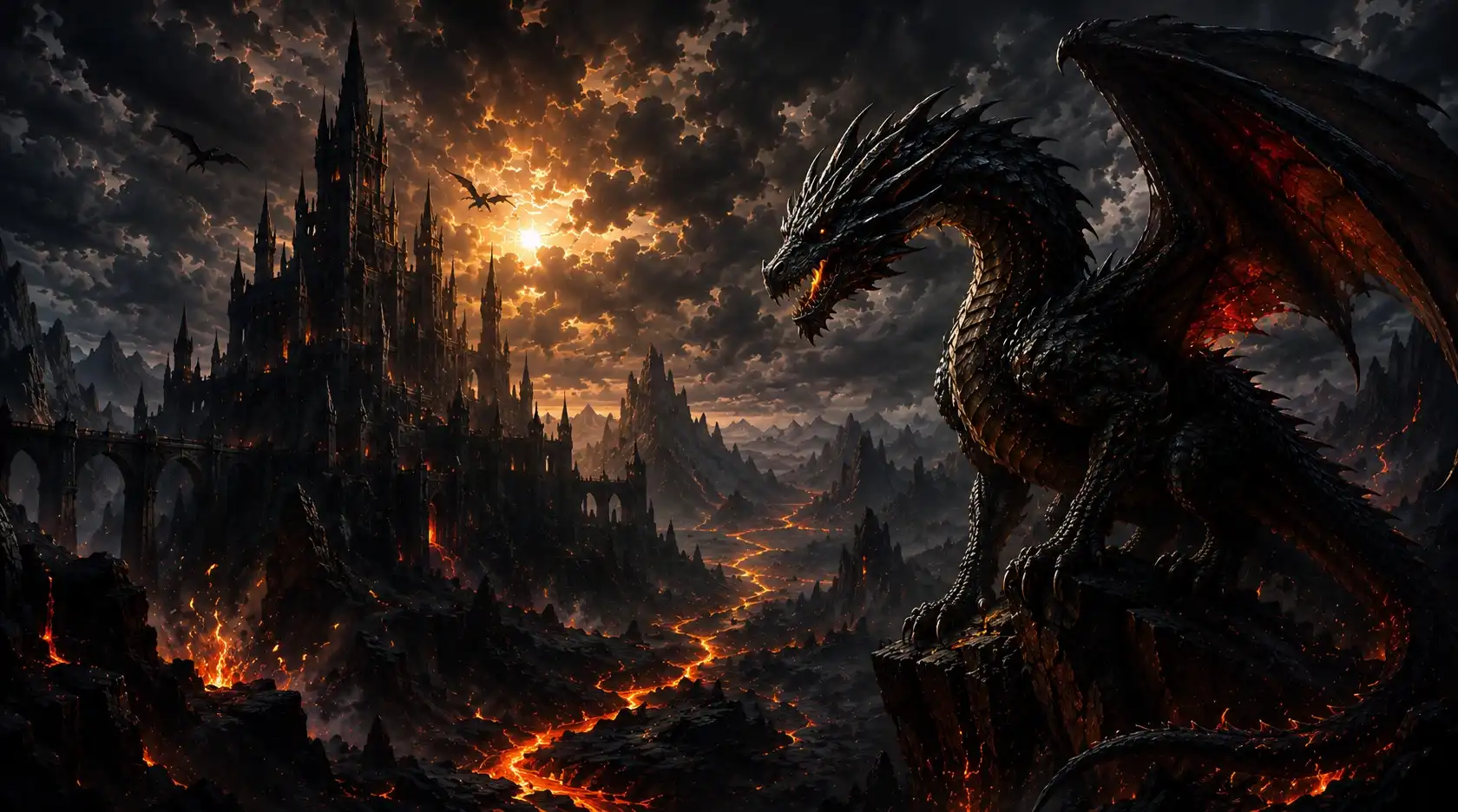 Epic fantasy dragon